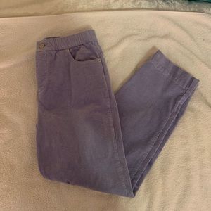 periwinkle corduroy mom pants